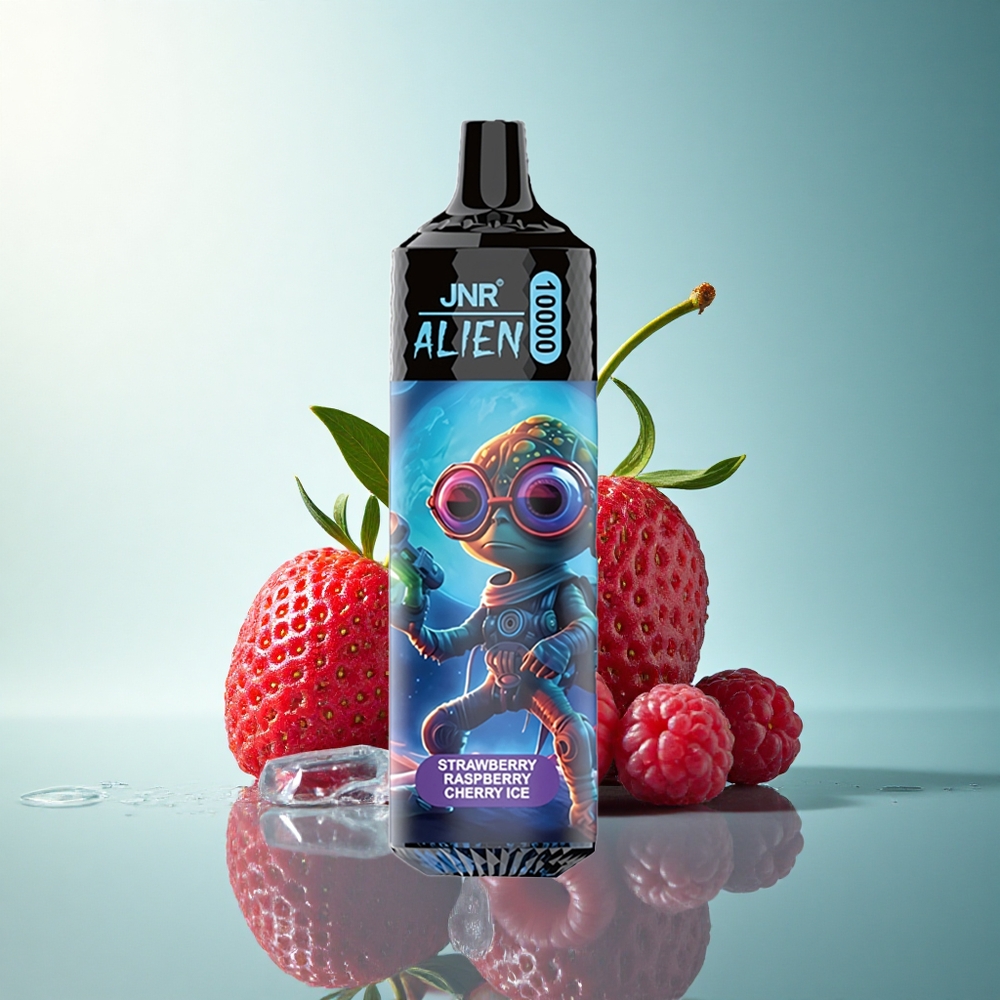 JNR Alien 10000 Strawberry Raspberry Cherry Ice 850mAh RGB