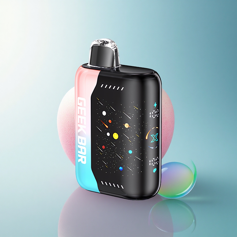 GEEK BAR Pulse X 42K Puffs Meteor Edition Pink & Blue Dual Mesh Coil 820mAh Fast-Charging 5% Nicotine