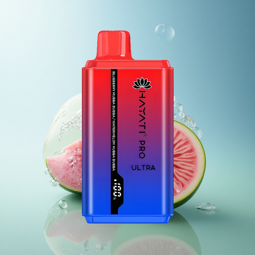 Hayati Pro Ultra 15000 Puffs Blueberry Hubba Bubba Watermelon Hubba Bubba 850mAh 24ml 2% Nicotine
