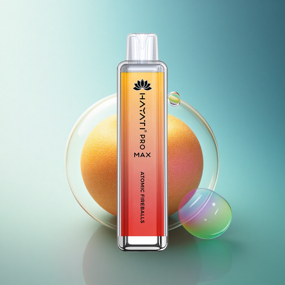 Hayati Pro Max 4000 Puffs Atomic Fireballs Dual Mesh 5% Nicotine 1400mAh Disposable Vape