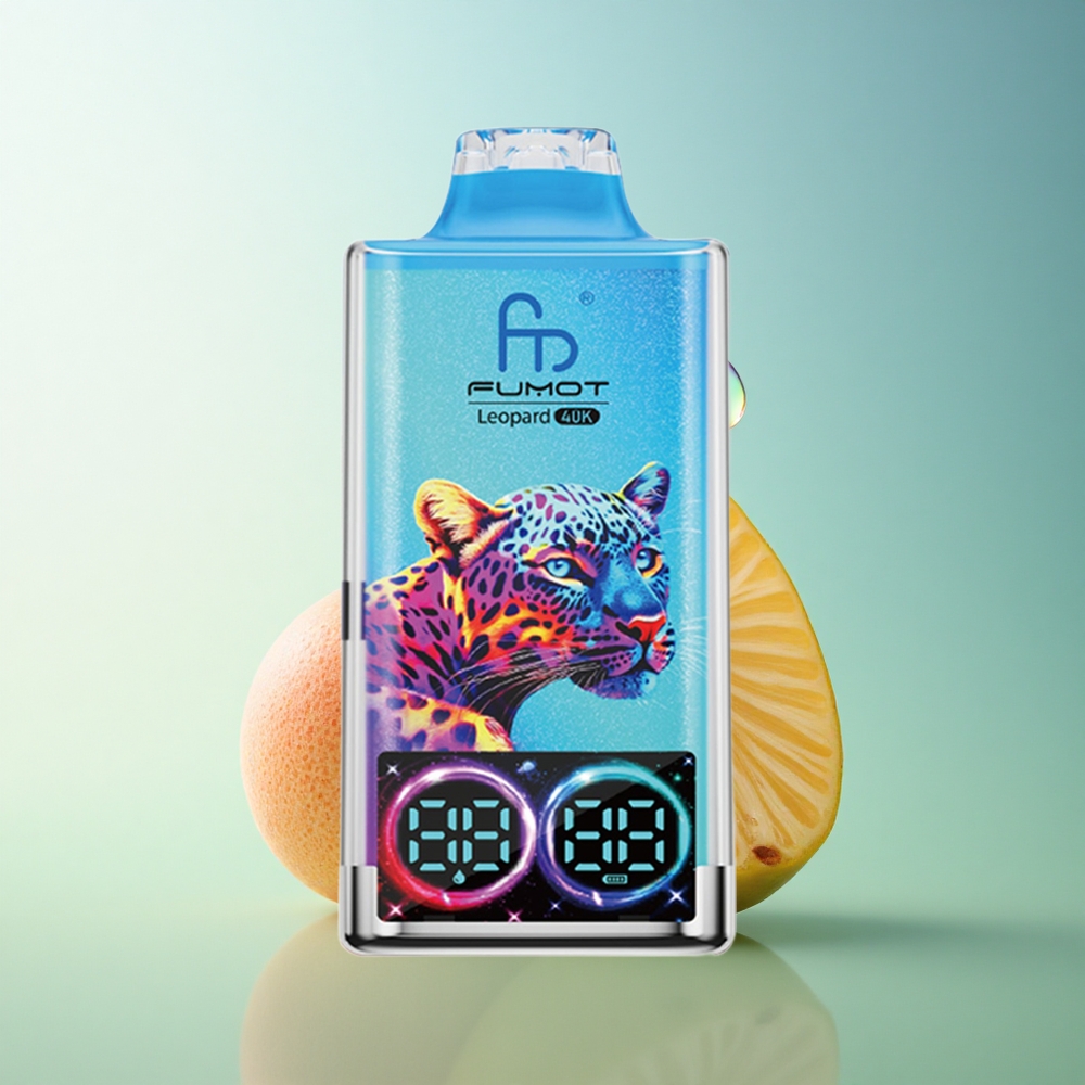 Fumot Leopard 40K Puffs Peachy Mango Pineapple Dual Mesh 5% Nicotine 700mAh