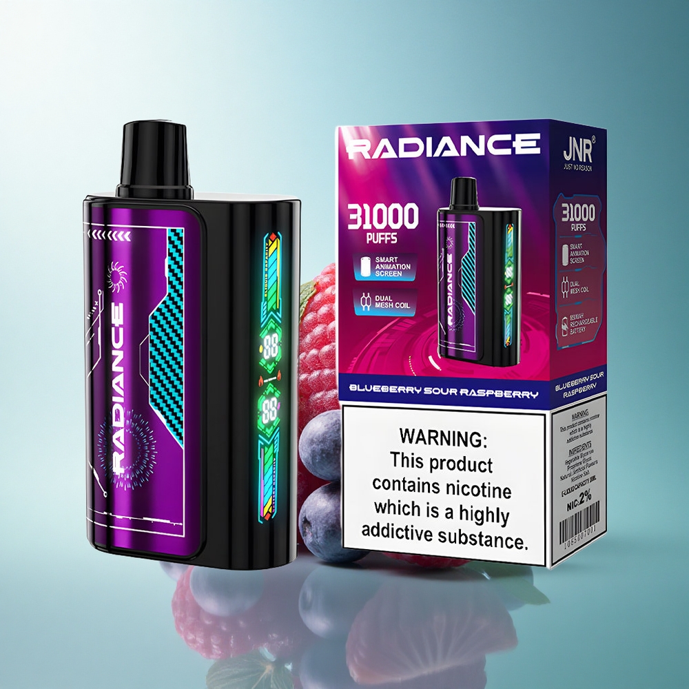 JNR Radiance 31000 Blueberry Sour Raspberry Dual Mesh 950mAh 2% Nicotine