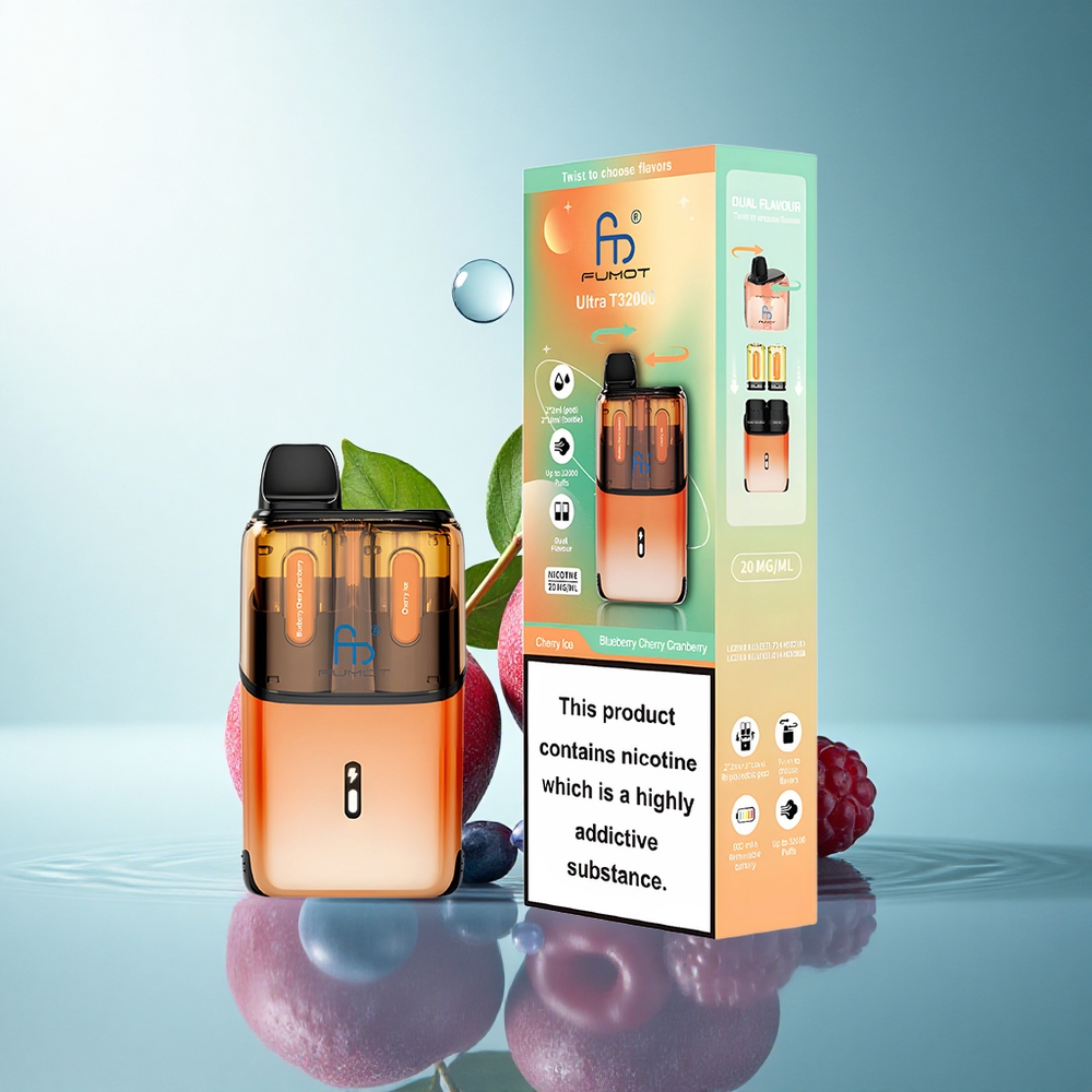 Fumot Ultra T32000 Puffs Blueberry Cherry Cranberry - Cherry Ice with 20mg Nicotine and 800mAh Battery