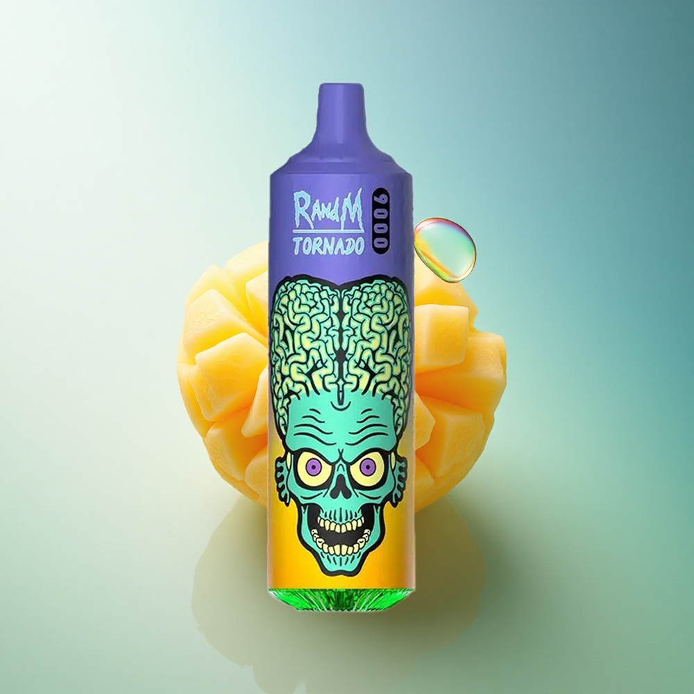RandM Fumot Tornado 9000 Puffs Straw Mango Mesh 18mL RGB