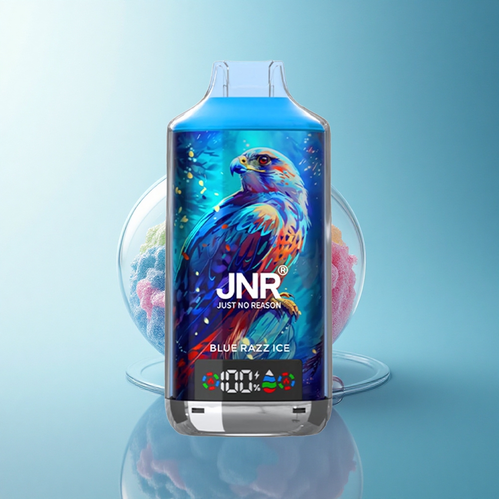 JNR Falcon X 18000 Blue Razz Ice 750mAh Dual Mesh Coil