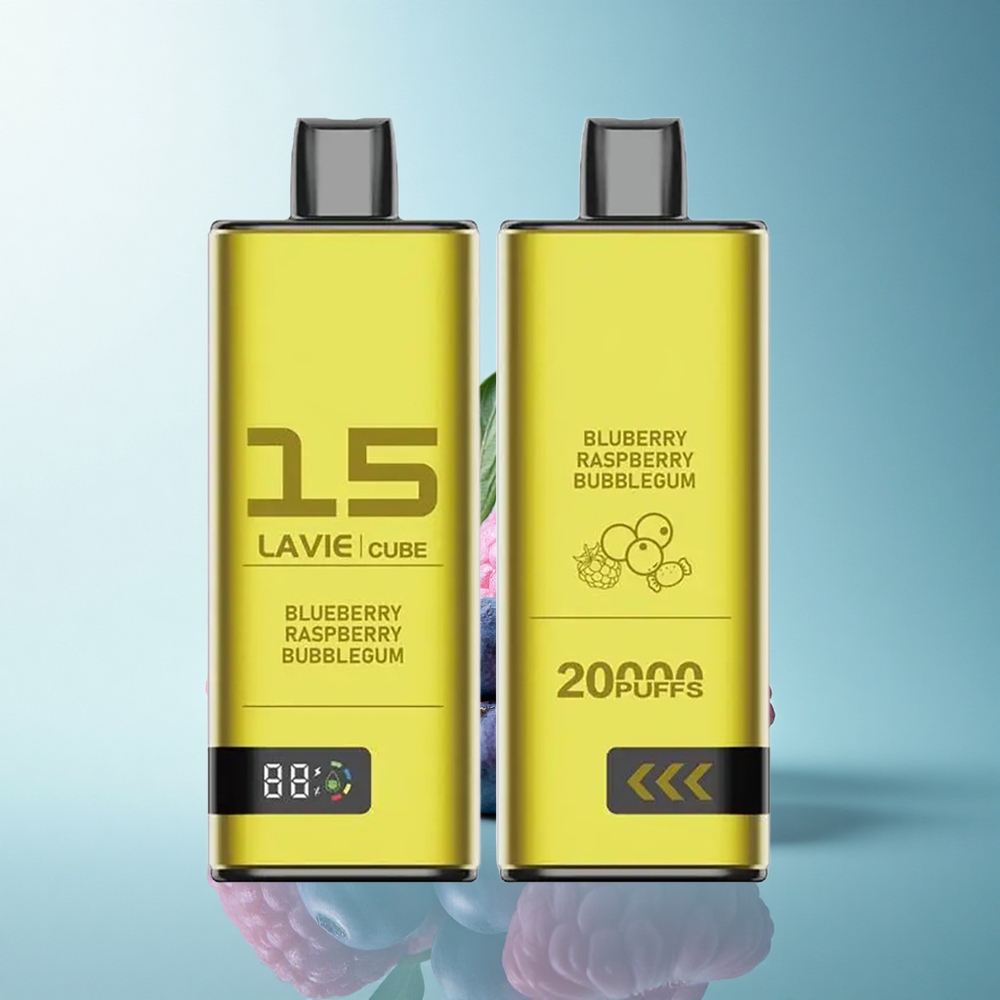 Lavie Cube 20000 Puffs Blueberry Raspberry Bubblegum 5% Nicotine 600mAh