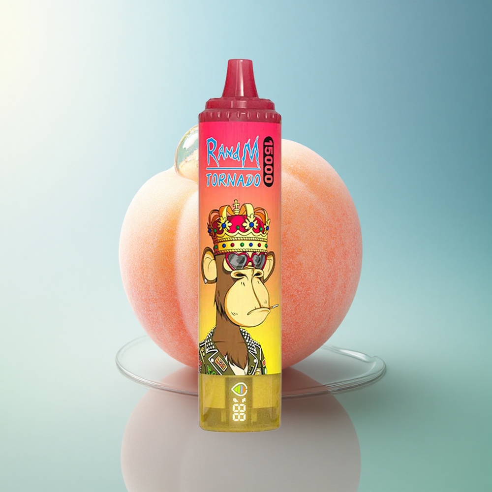 RandM Fumot Tornado 15000 Puffs Peach Ice 25ml Mesh 850mAh