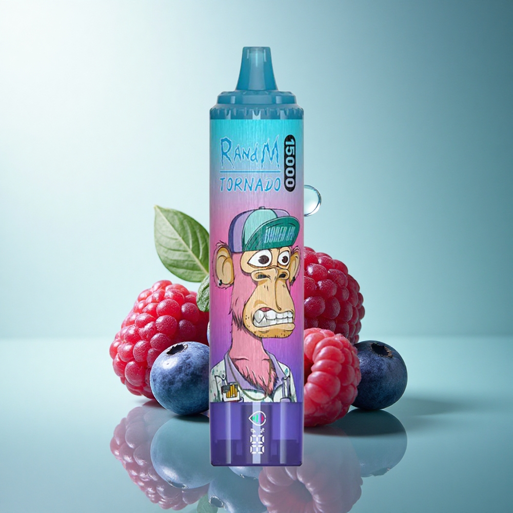 RandM Fumot Tornado 15000 Puffs Blueberry Raspberry 25ml 850mAh Mesh Coil