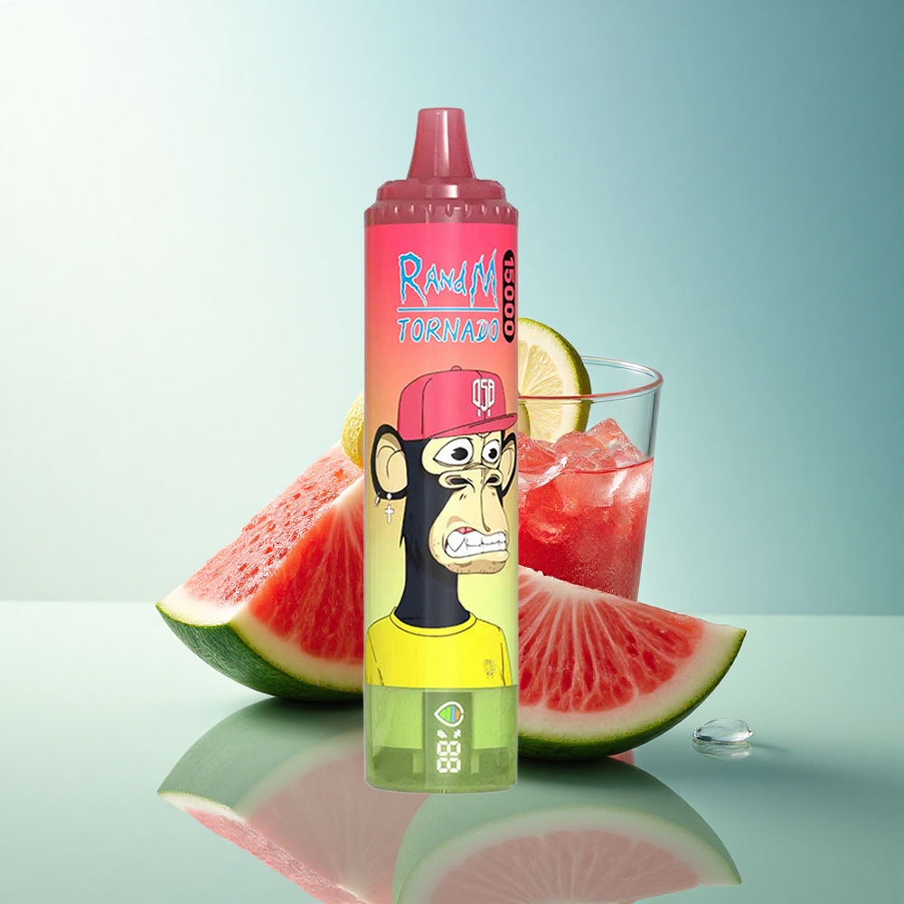 RandM Fumot Tornado 15000 Puffs Strawberry Watermelon Lemonade Mesh 25ml 5% Nicotine