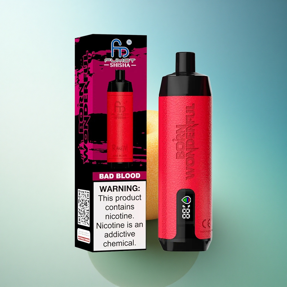 RandM Fumot Shisha 10000 Puffs Dark Mist LED 850mAh 0.5% Nicotine