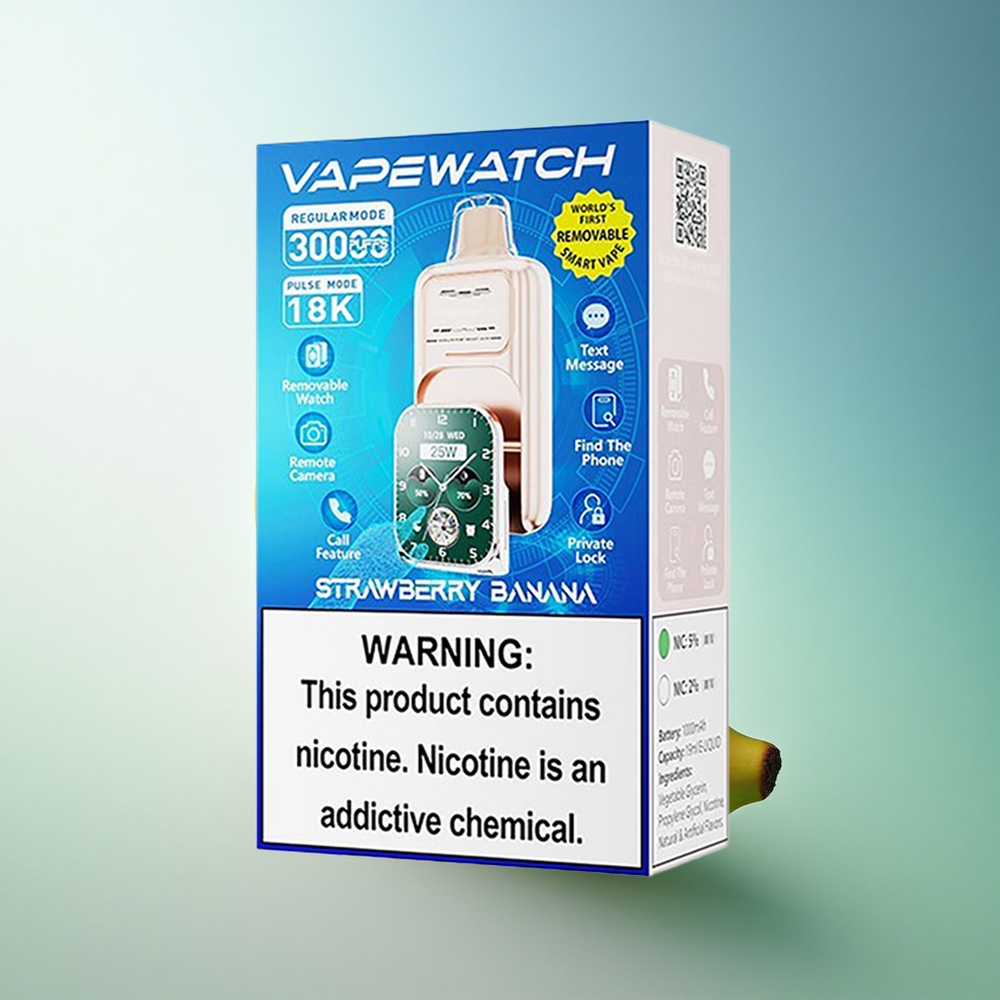 JNR VapeWatch 30000 Strawberry Banana Dual Mesh 1000mAh Type-C