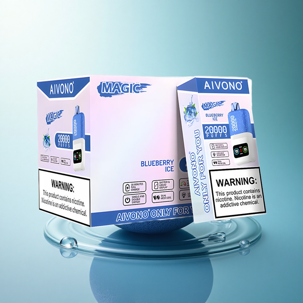 Aivono Aim Magic 20000 Puffs Blueberry Ice Dual Mesh LCD 600mAh