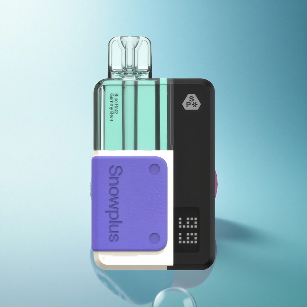 Snowplus Swift 15000 Puffs Pod Kit Blue Razz Gummy Bear Dual Mesh 1000mAh 12ml Refillable