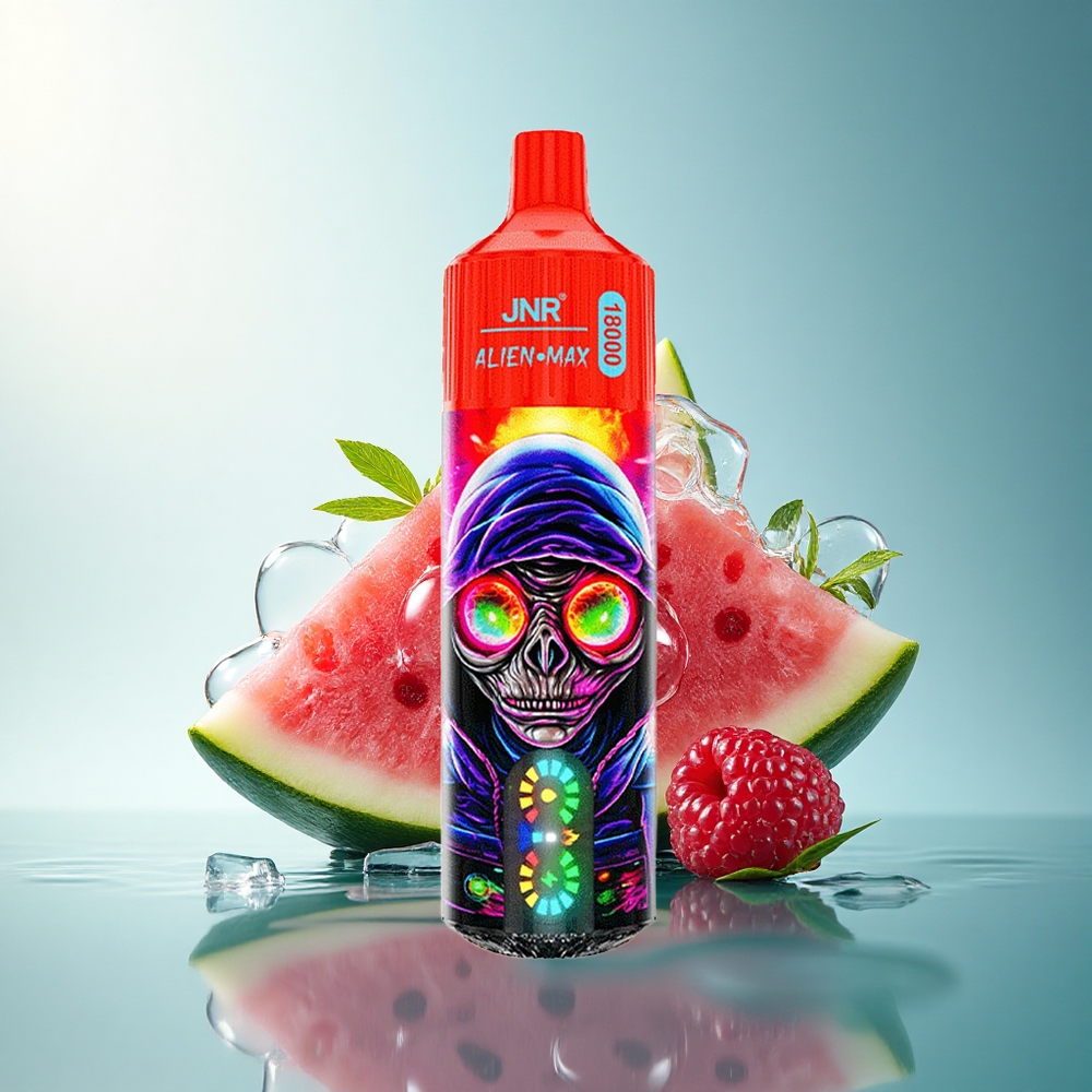 JNR Alien Max 18000 Raspberry Watermelon Ice with Dual Mesh Coil and 850mAh