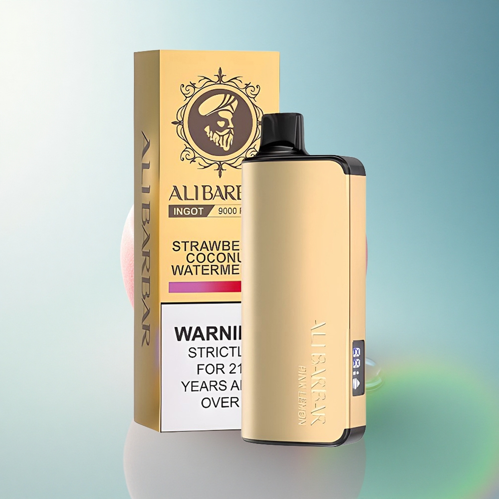 Alibarbar Ingot 9000 Puffs Pink Lemon 2350mAh 22mL Non-Rechargeable