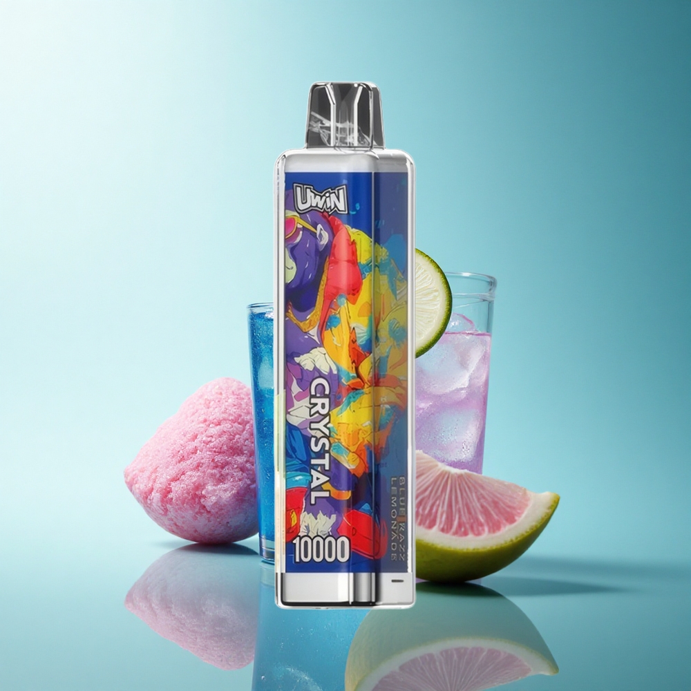 Uwin Crystal 10000 Puffs Blue Razz Lemonade RGB 650mAh Rechargeable 18ml
