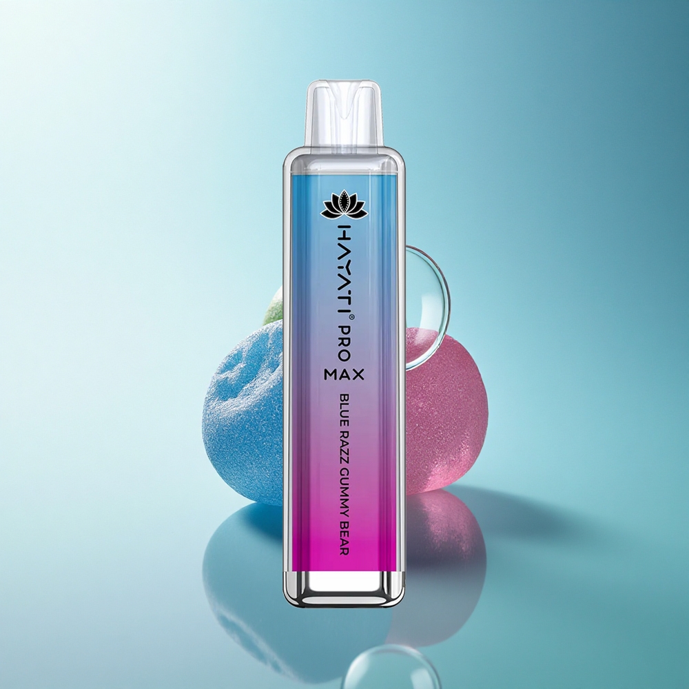 Hayati Pro Max 4000 Puffs Blue Razz Gummy Bear Dual Mesh 5% Nicotine 1400mAh