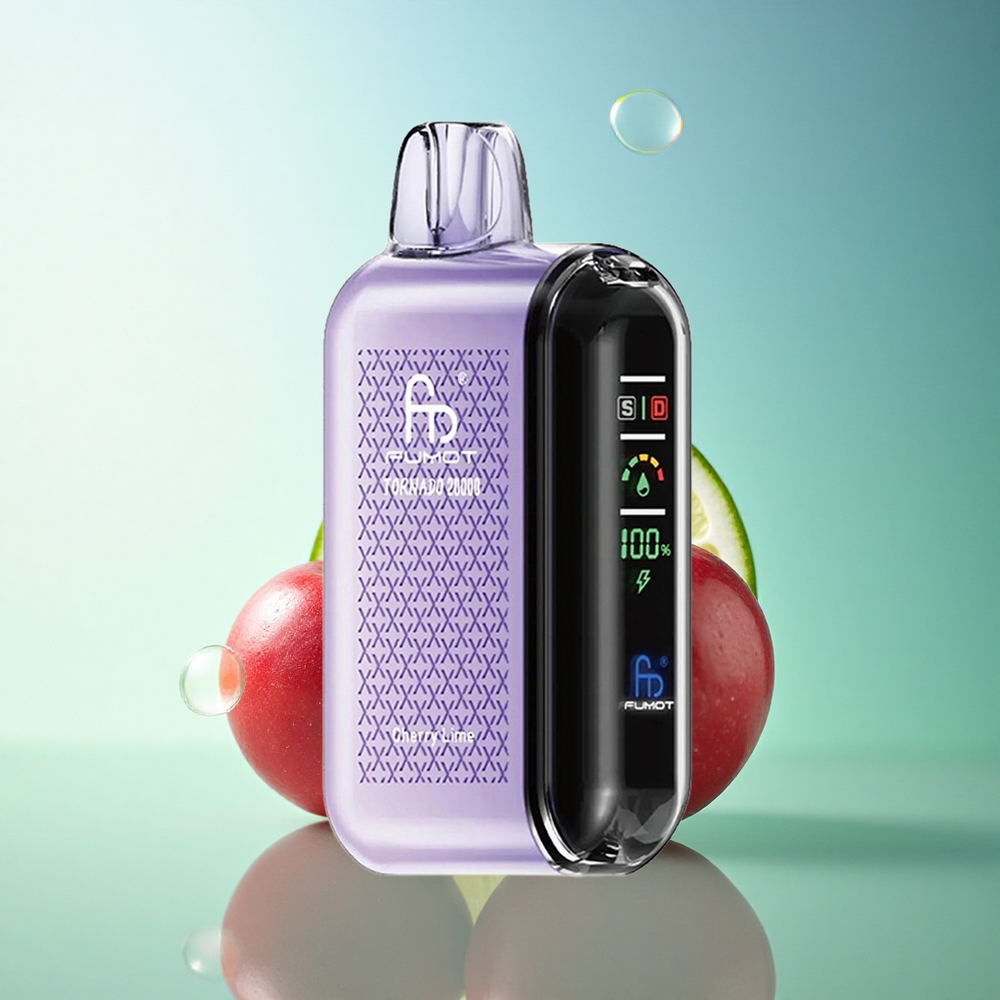 Fumot Tornado 20000 Puffs Cherry Lime Dual Mesh 850mAh
