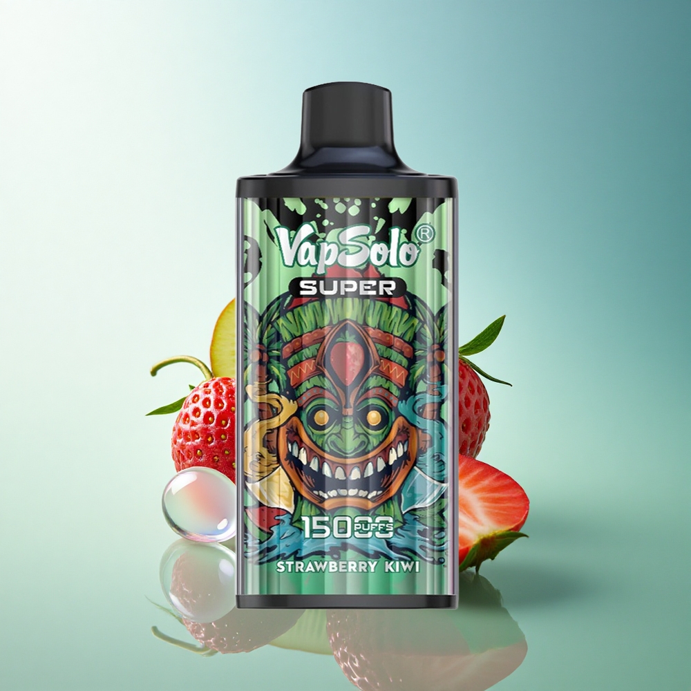 Vapsolo Super 15000 Puffs Strawberry Kiwi 40ml Nicotine 850mAh