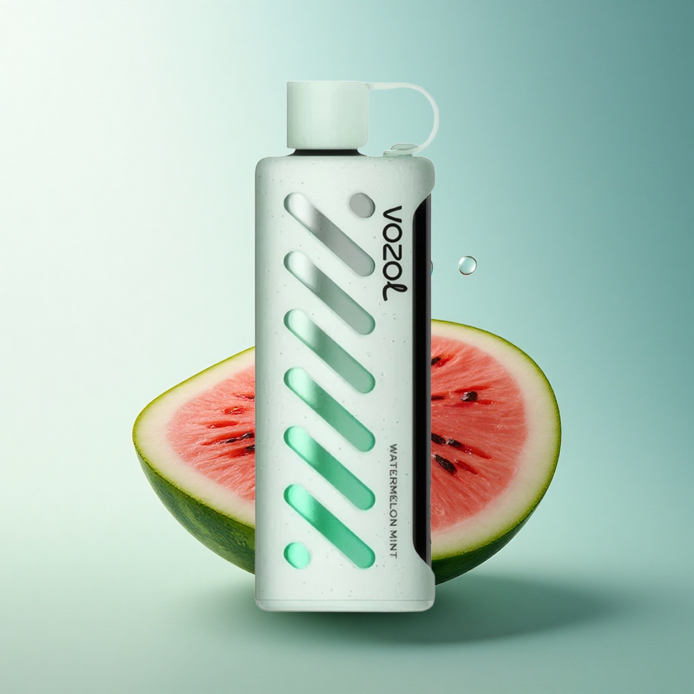 VOZOL Gear Shisha 25000 Puffs Watermelon Mint Dual Mesh 5mg Nicotine