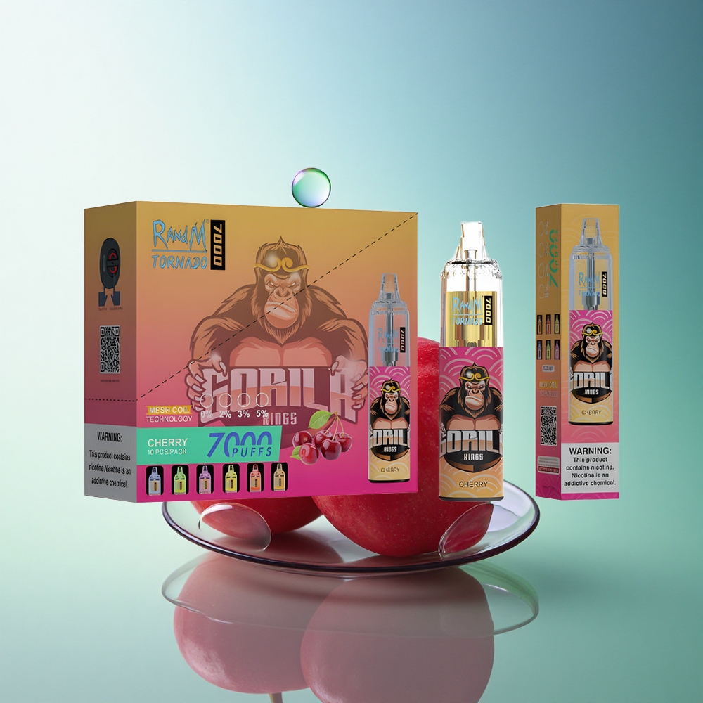 RandM Fumot Tornado 7000 Puffs Cherry Mesh 14ML 5% Nicotine