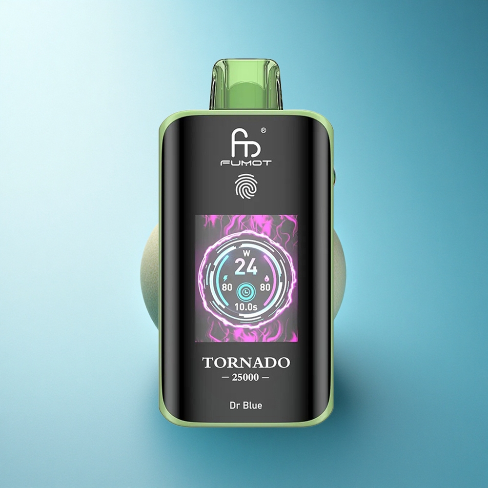 Fumot Tornado 25000 Puffs Dr Blue HD Screen 700mAh 20ml Nicotine