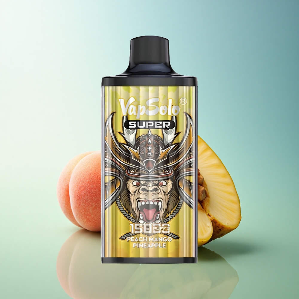 Vapsolo Super 15000 Puffs Peach Mango Pineapple 40ml Nicotine 850mAh