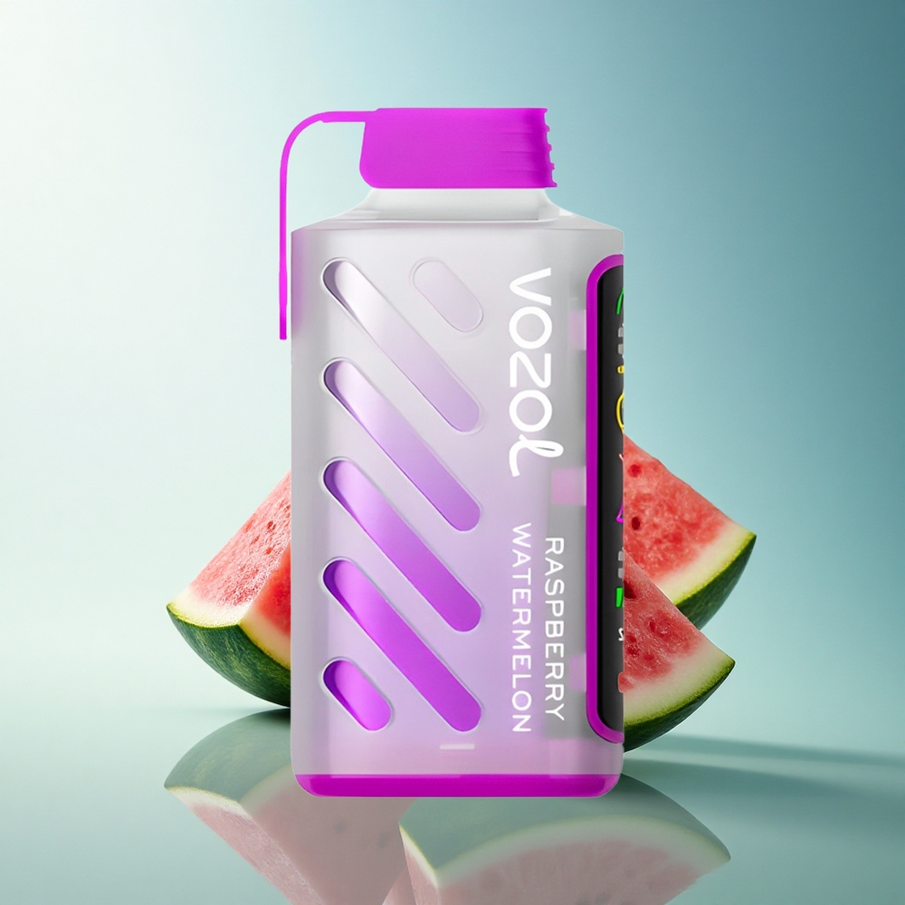 VOZOL Gear Power 20000 Puffs Raspberry Watermelon Dual Mesh Full Screen 20mL 5% Nicotine