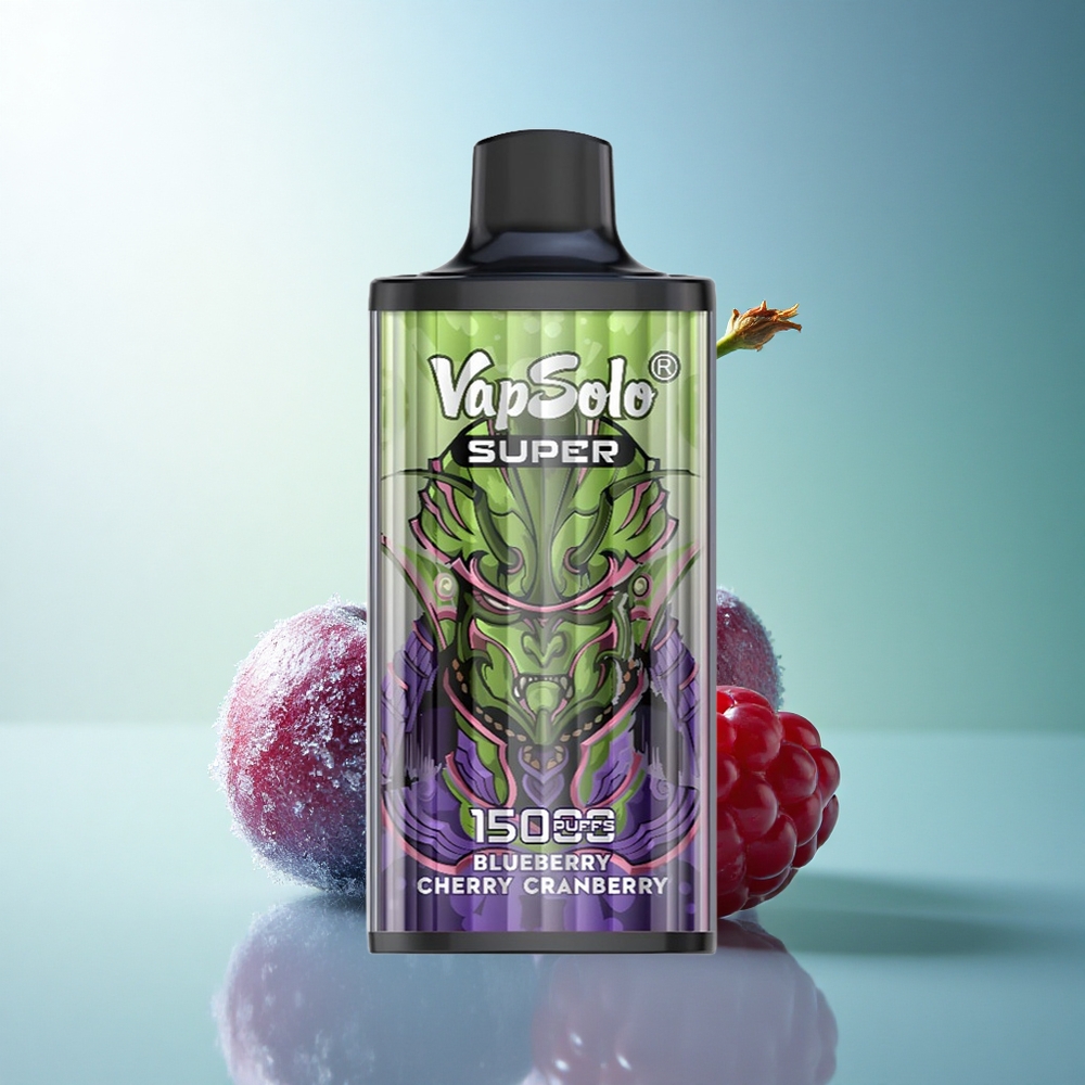 Vapsolo Super 15000 Puffs Blueberry Cherry Cranberry 40ml 850mAh