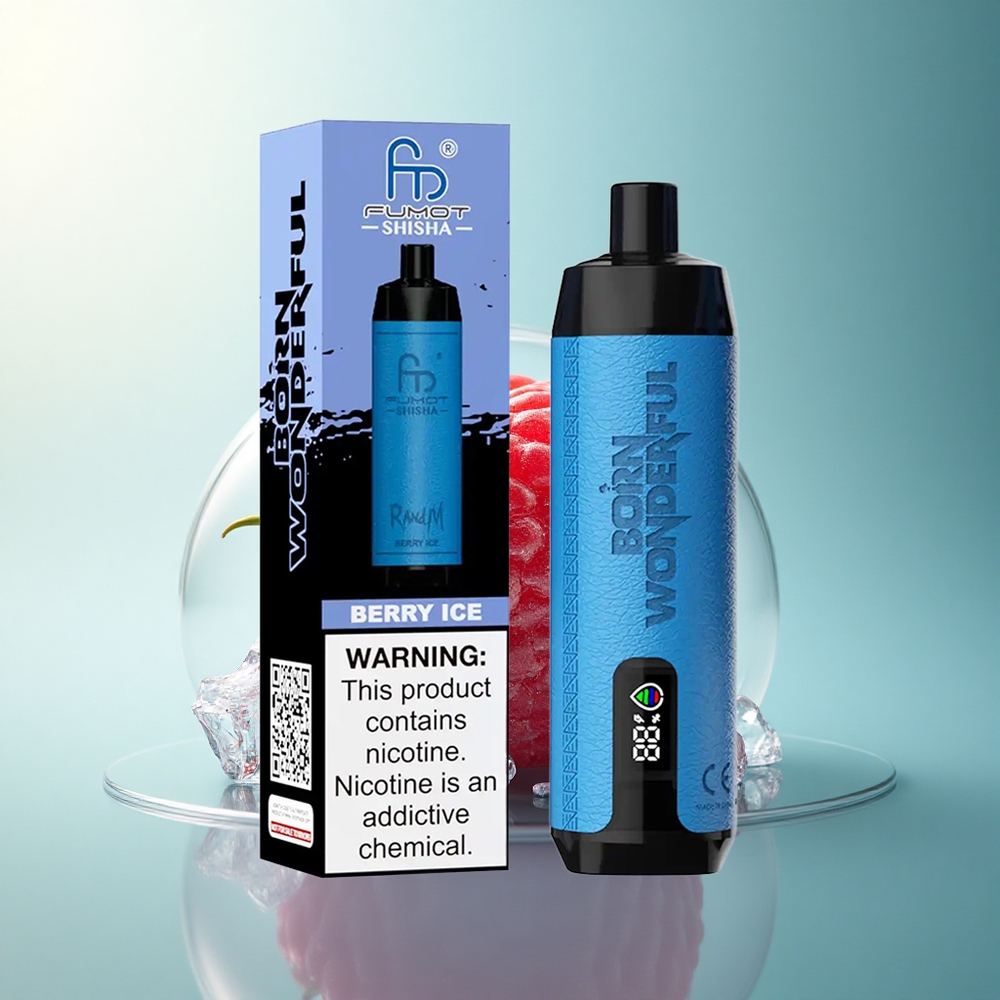 RandM Fumot Shisha 10000 Puffs Berry Ice 18ml 0.5% Nicotine