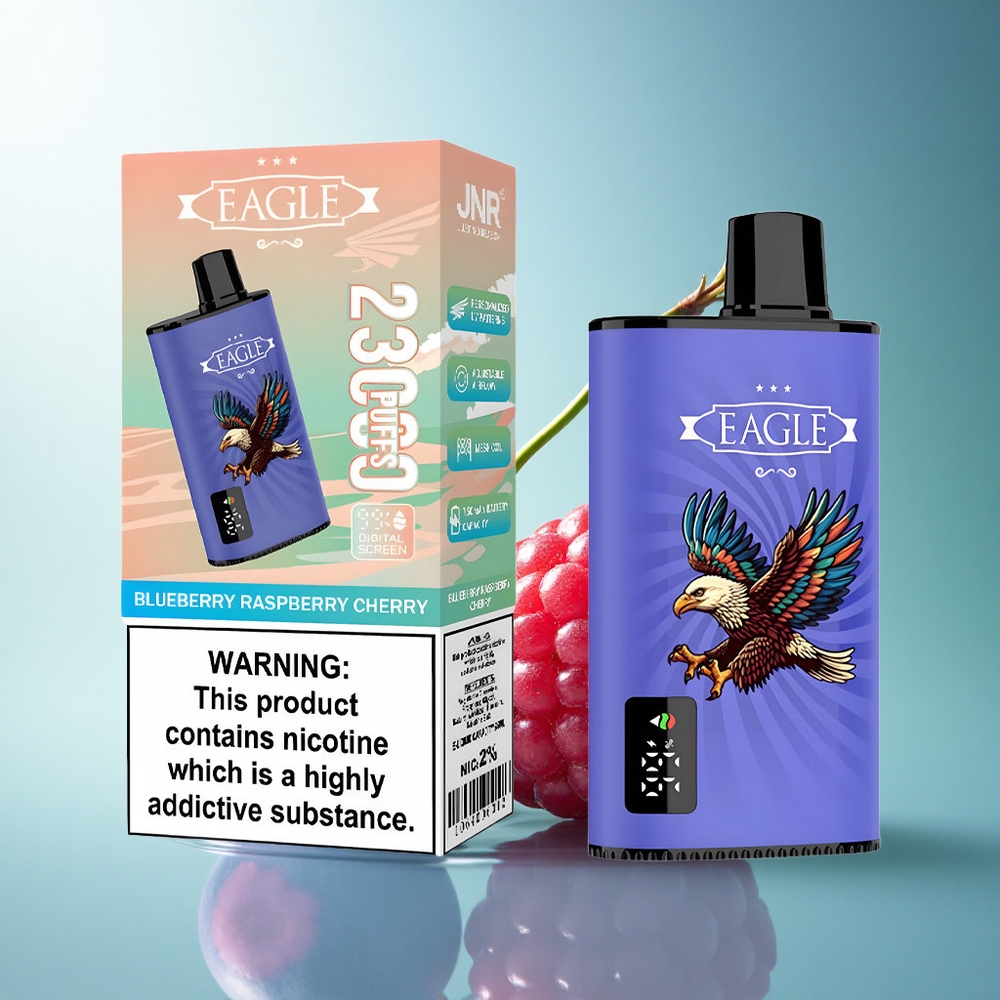 JNR EAGLE Smart 23000 Blueberry Raspberry Cherry Digital Screen Adjustable Airflow 750mAh