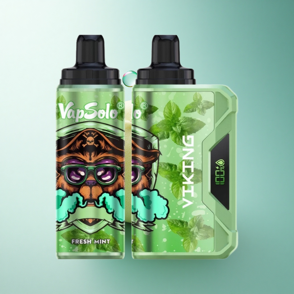 VapSolo VIKING 12000 Puffs Fresh Mint 22ml Nicotine 20mg