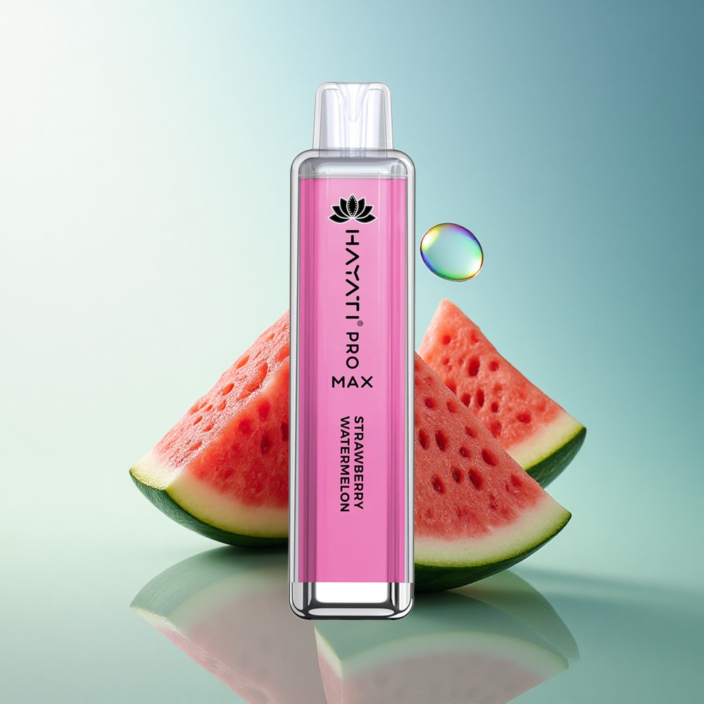 Hayati Pro Max 4000 Puffs Strawberry Watermelon Dual Mesh 1400mAh Rechargeable
