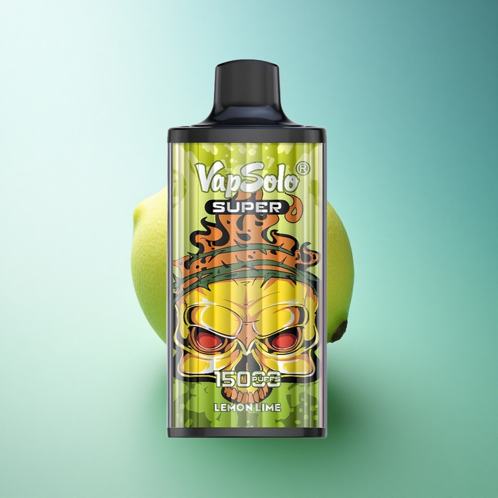 Vapsolo Super 15000 Puffs Lima Lemon 850mAh Mesh 40ml Nicotine