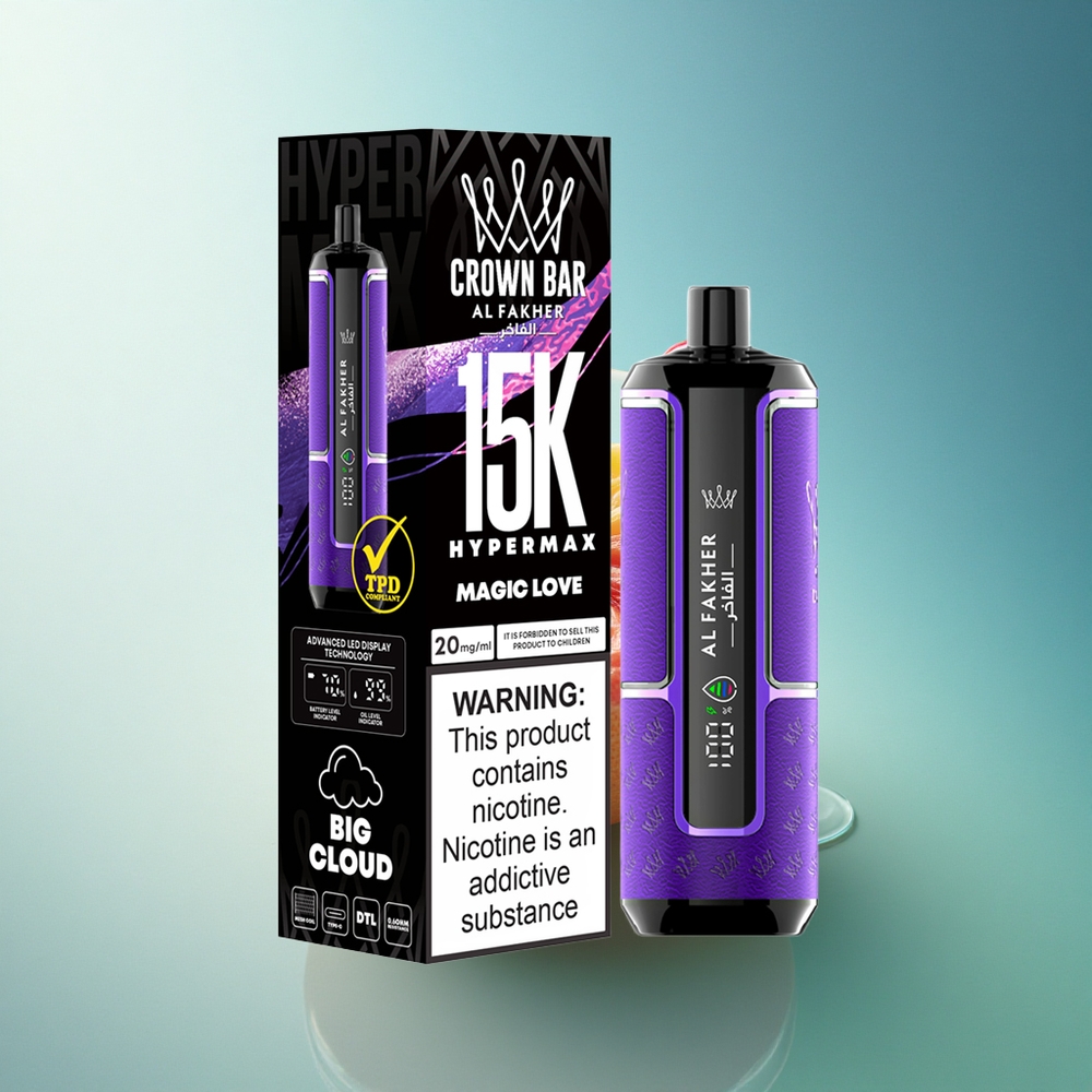 Al Fakher Crown Bar 15K Hypermax Magic Love 22ml 600mAh Nicotine 6mg/ml