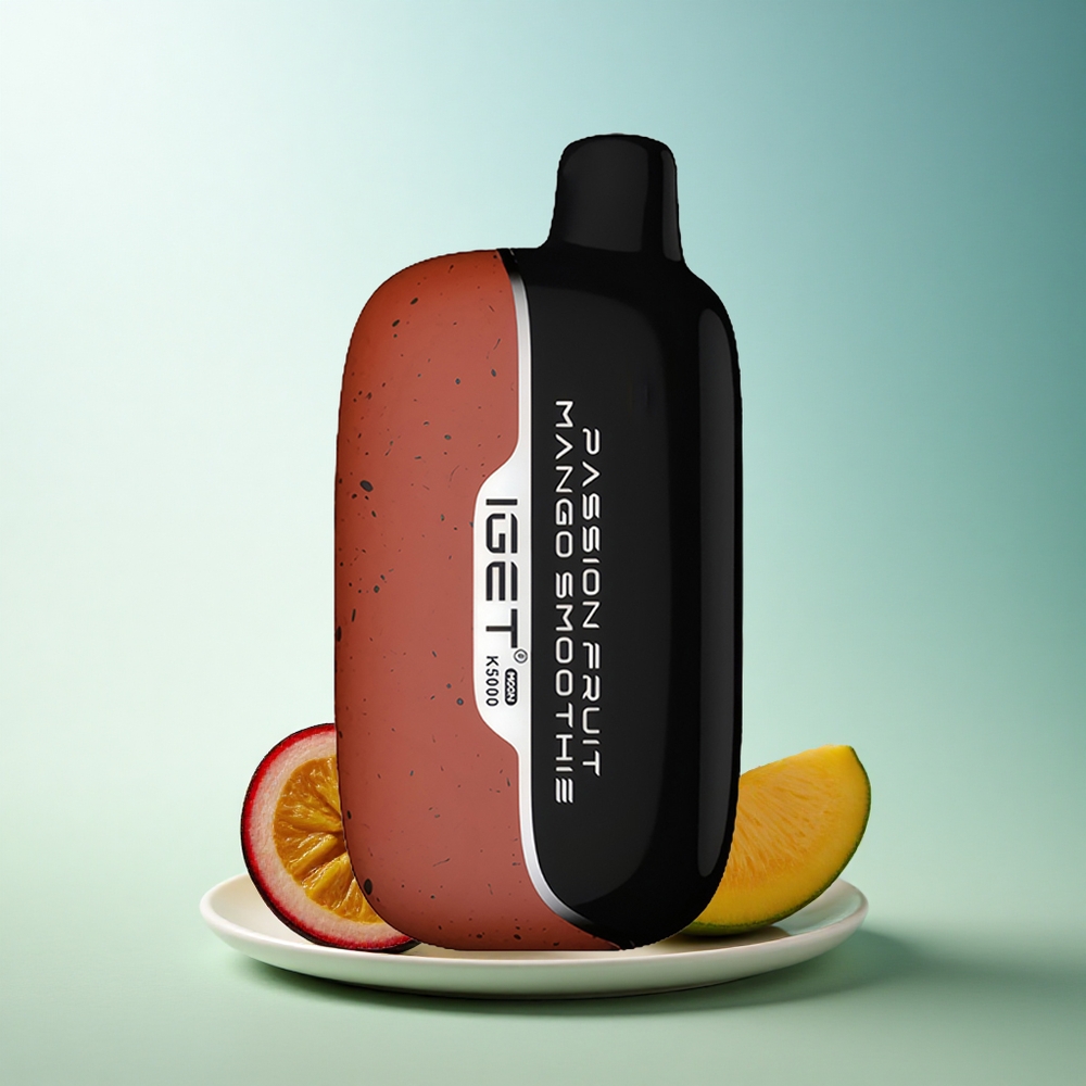 IGET Moon K5000 Puffs Passion Fruit Mango Smoothie with PC Mesh Coil 1.35 Ohm