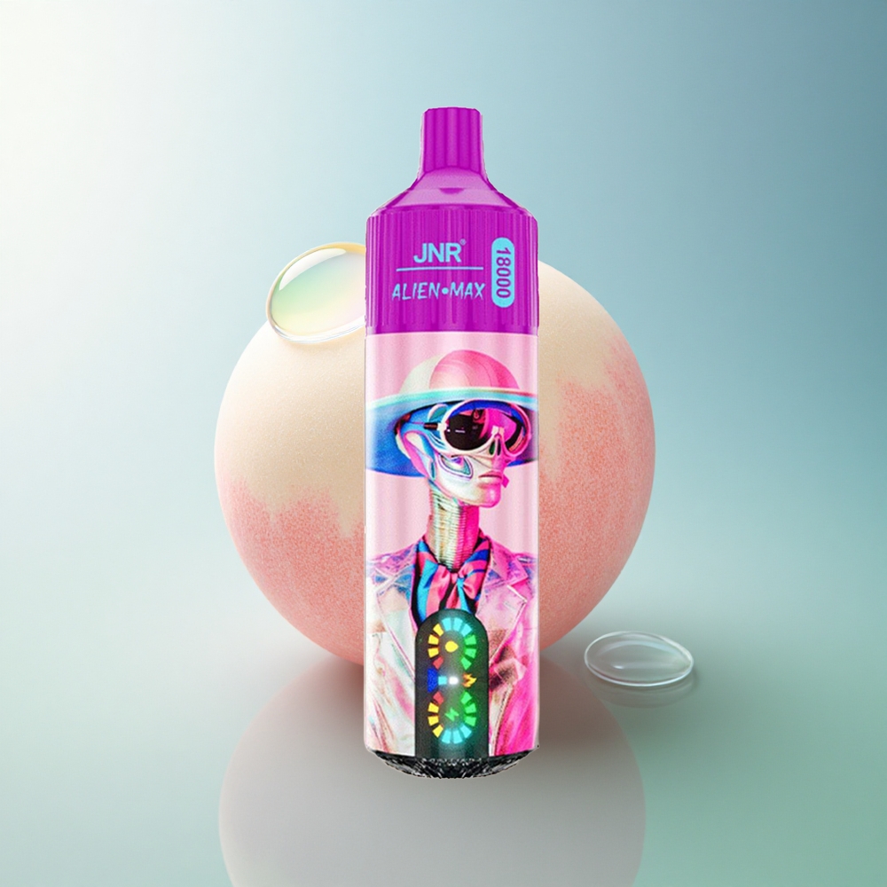 JNR Alien Max 18000 White Peach Razz Dual Mesh 850mAh