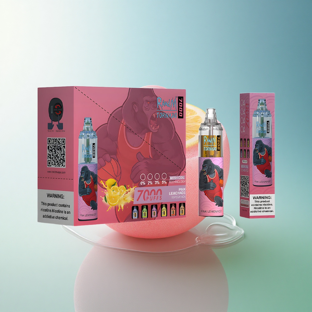 RandM Fumot Tornado 7000 Puffs Pink Lemonade 14mL Mesh 850mAh