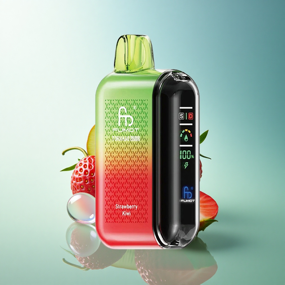 Fumot Tornado 20000 Puffs Strawberry Kiwi Dual Mesh 20ml 850mAh 2% Nicotine