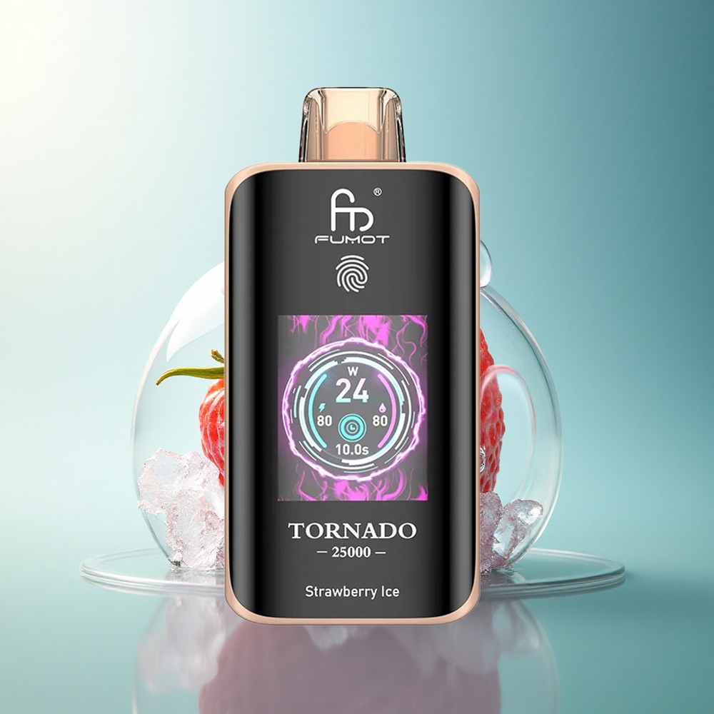 Fumot Tornado 25000 Puffs Strawberry Ice 20ml 700mAh Rechargeable