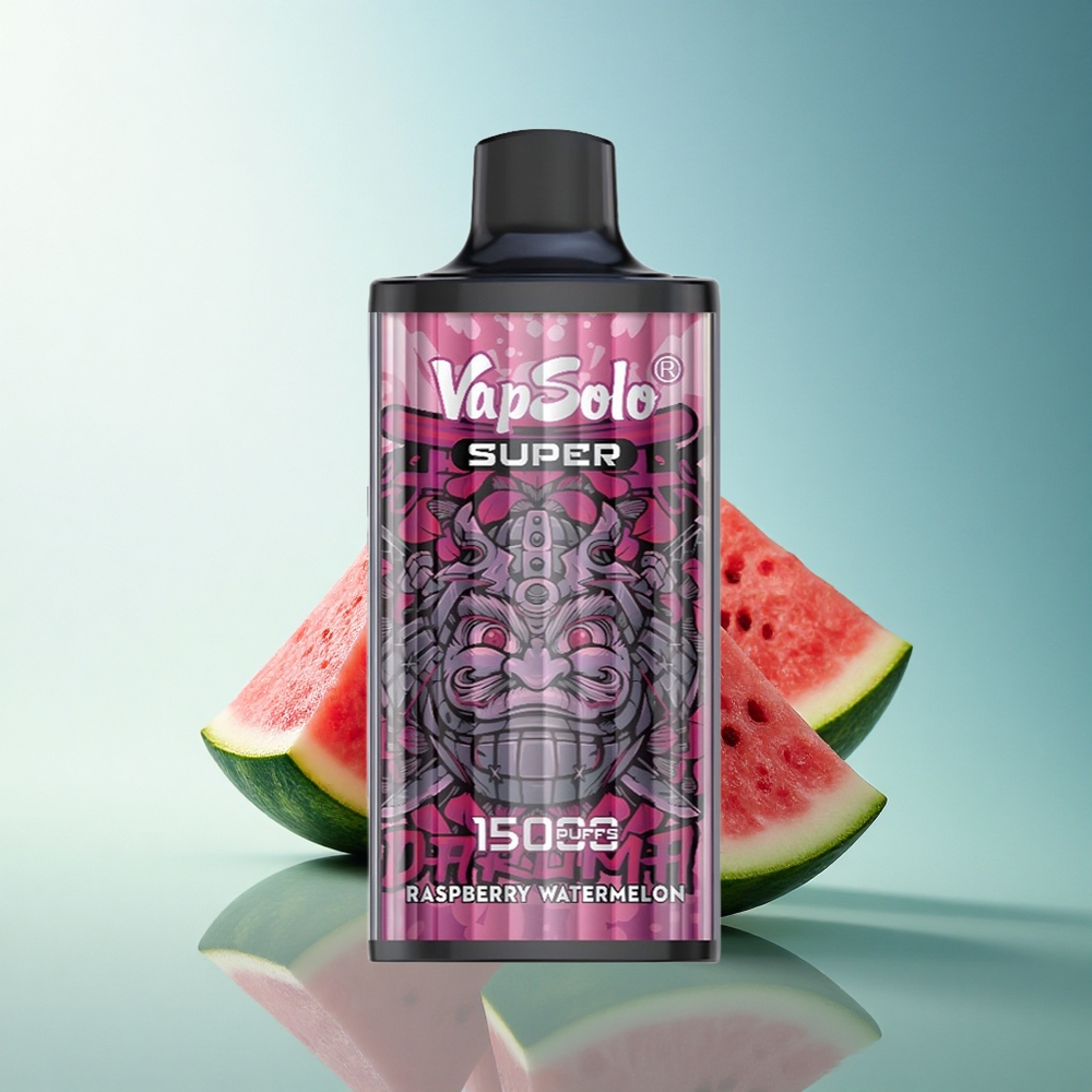 Vapsolo Super 15000 Puffs Raspberry Watermelon 40ml 850mAh Type-C