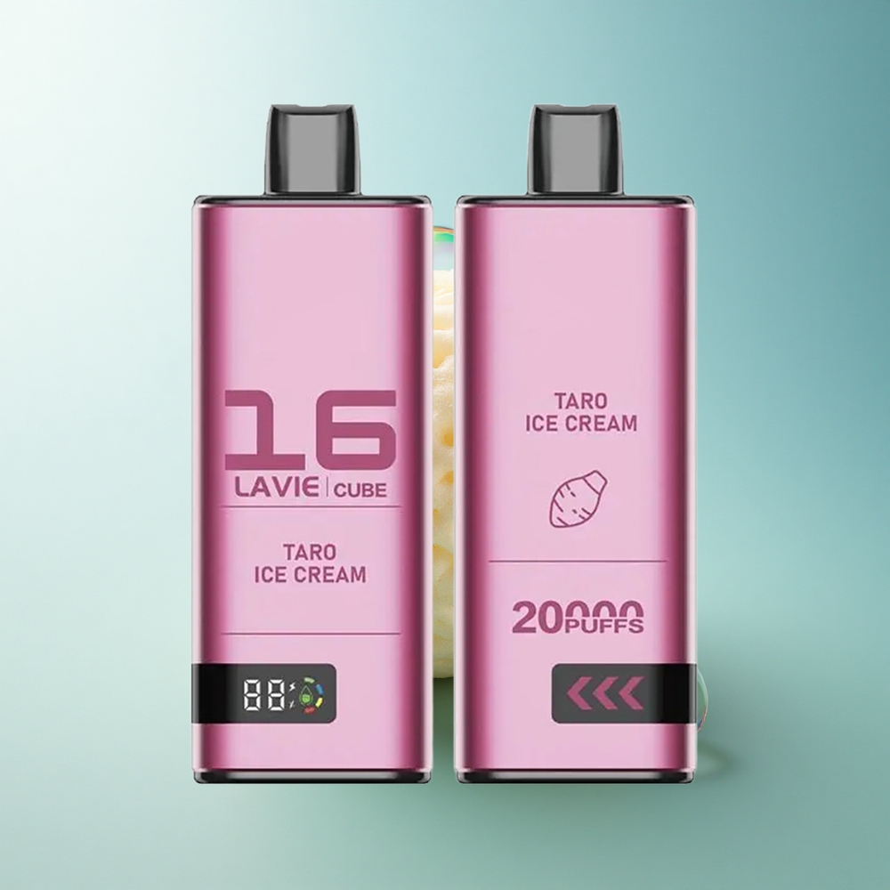 Lavie Cube 20000 Puffs Taro Ice Cream 28ML 5% Nicotine 600mAh