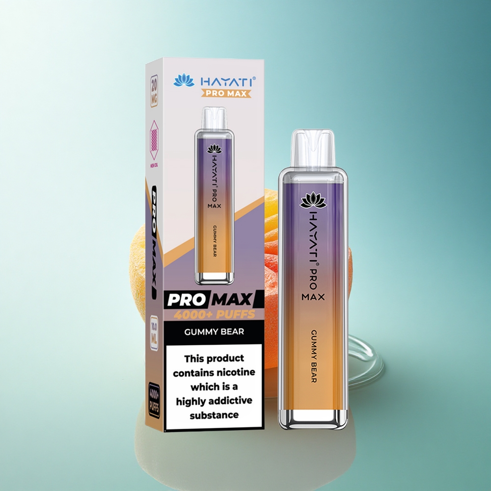 Hayati Pro Max 4000 Puffs Gummy Bear Dual Coil 1400mAh Disposable Vape