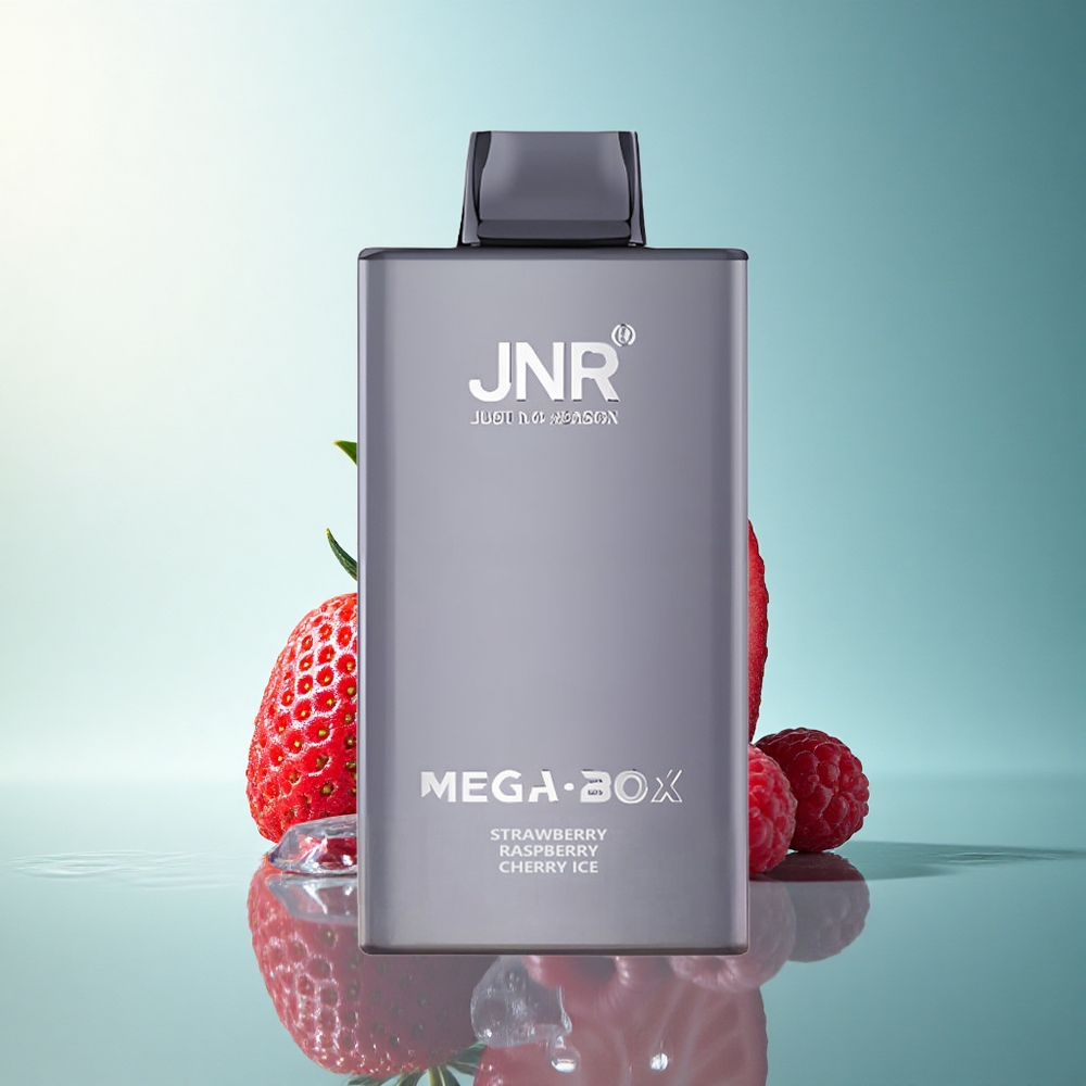 JNR Mega Box 25000 Strawberry Raspberry Cherry Ice 30ml 850mAh 2% Nicotine
