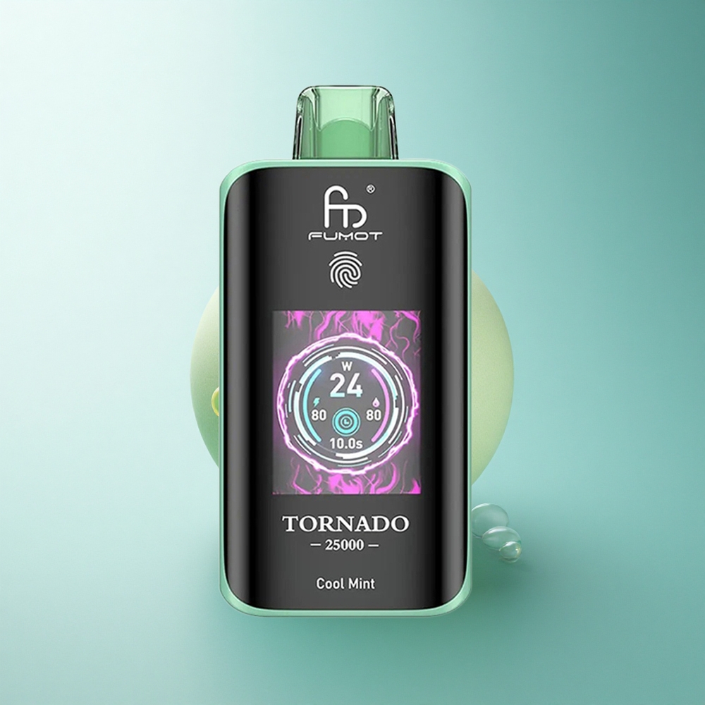 Fumot Tornado 25000 Puffs Cool Mint HD Screen 700mAh 20ml