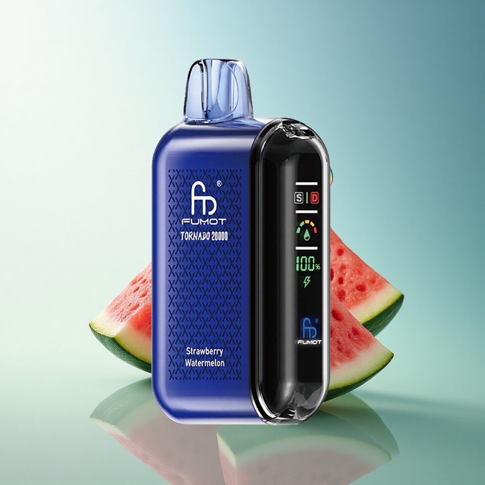 Fumot Tornado 20000 Puffs Strawberry Watermelon Dual Mesh 20ml 850mAh 2% Nicotine