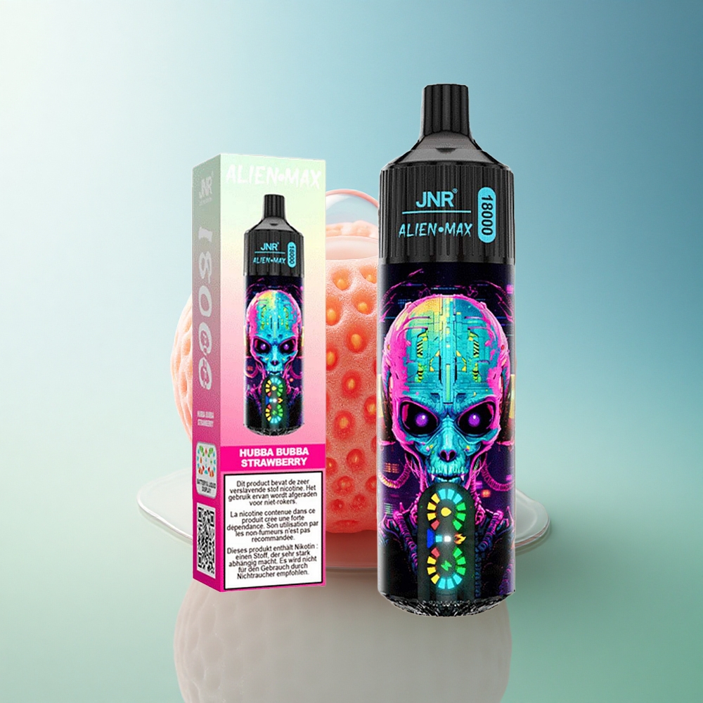 JNR Alien Max 18000 Strawberry Bubble Dual Mesh 850mAh
