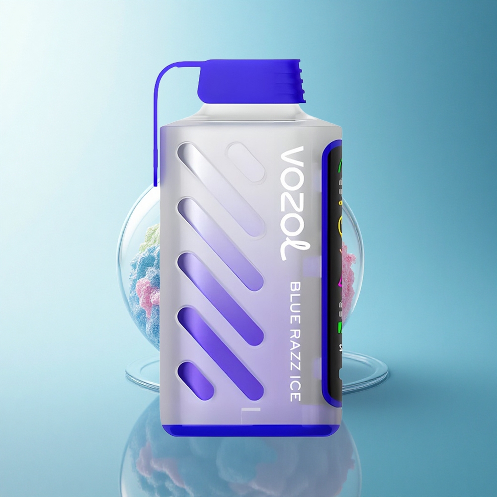 VOZOL Gear Power 20000 Puffs Blue Razz Ice Dual Mesh 20mL Nicotine 5%
