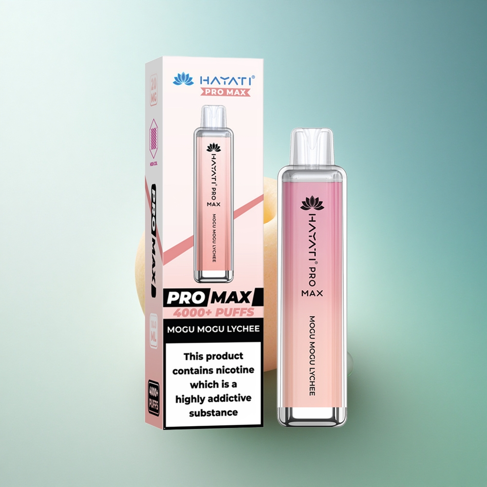 Hayati Pro Max 4000 Puffs Lychee Dual Mesh 1400mAh Rechargeable