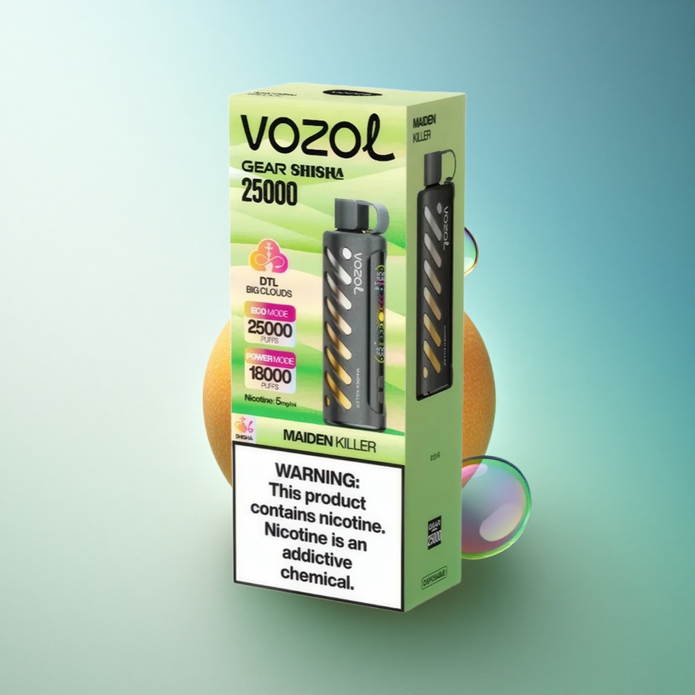 VOZOL Gear Shisha 25000 Puffs Maiden Killer Dual Mesh 1000mAh 5mg Nicotine